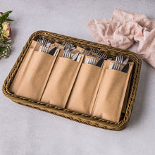 Load image into Gallery viewer, KRAFT NAPKIN CUTLERY POUCHES
