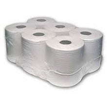 Load image into Gallery viewer, White Centre Feed Rolls 2ply
