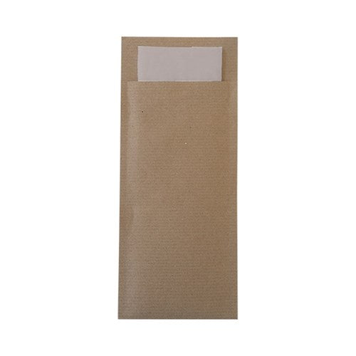 KRAFT NAPKIN CUTLERY POUCHES