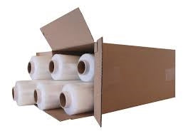 Hand Pallet Wrap (Stretch Film) Clear 500mm x 200m 23mu (1 Box / 6 Rolls)
